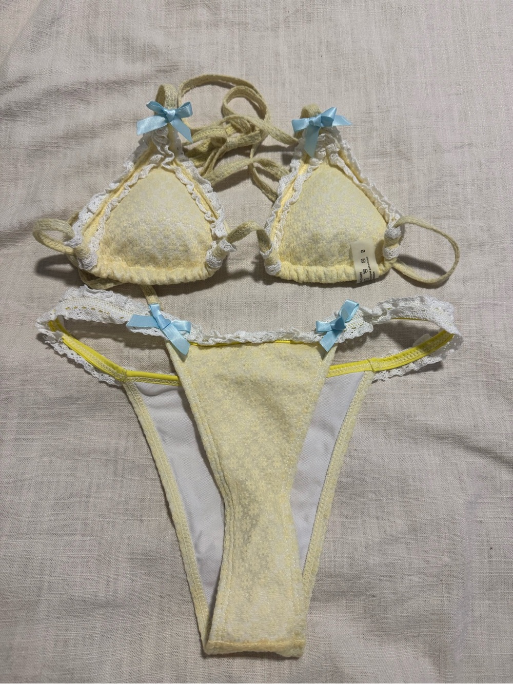 Yellow bikini